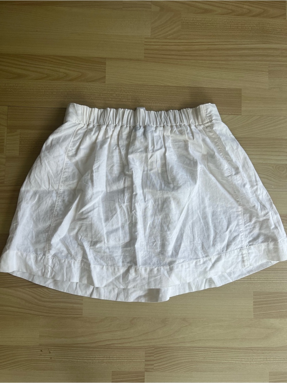 J. Crew White Linen-Cotton Drawstring Skirt - Picture 3 of 3